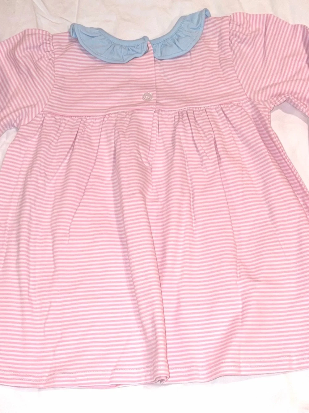 Stitchy Fish Amelia leggings set pink stripes and blue leggings & trim sz 3T NWT